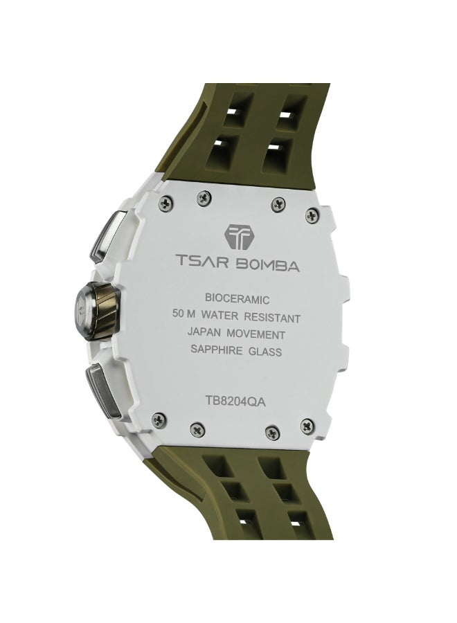 TSAR BOMBA Men's Silicone Analog Watch TB8204QA-03 - 43.5*50.7 mm - Image 3